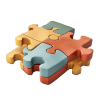Interlocking Puzzle Pieces Representing Teamwork Collaboration and Problem Solving png