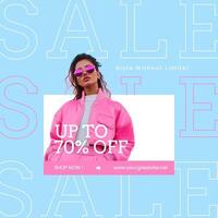 Streetwear Discount Promotion Instagram Post template