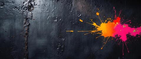 Dark metal texture background for creative banner design with rough industrial aesthetics photo