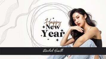 New Year Themed Influencer Page template