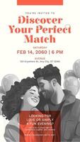 Red Valentine Matchmaking Event Invitation Instagram Story template