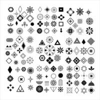 abstract geometric Design Element Silhouette. vector