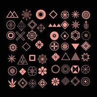 modern geometric Design Element Silhouette. vector