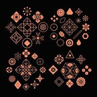 modern Design Element Silhouette collection. vector