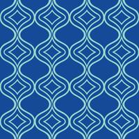 elegant Curvy Waves repetitive Pattern. vector