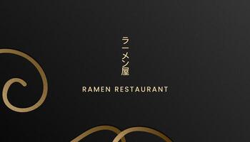 Ramen Restaurant Name Card template