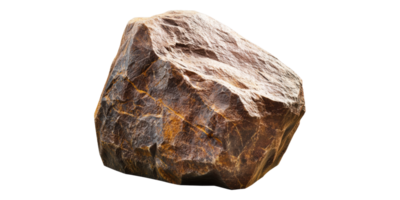 Large rough rock isolated on transparent background png