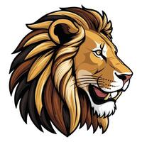 Abstract Lion Face with a Unique Appeal vector