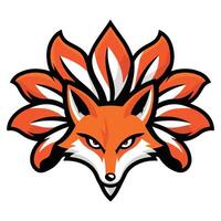 Modern Fox Head with a Bold Look vector
