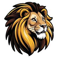 The Pride of the Jungle Lion Head Design vector