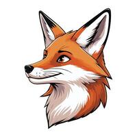 Powerful Fox with Intense Eyes vector