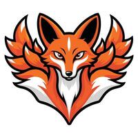 A Simple and Stylish Fox Face vector