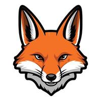 A Cultural Fox Face with Deep Meaning vector