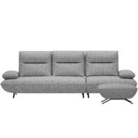Grey couch with a transparent background png