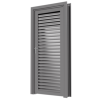 Metal door with a shutter on it in a transparent background png