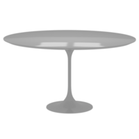 A round table with a white base and a circular top png