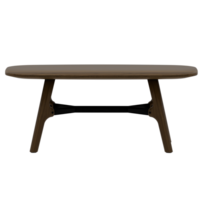 A table with a wooden base and a black top png