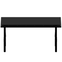 A black table with a black top and a black base png