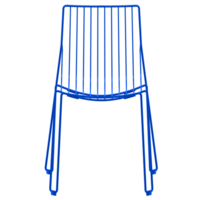 3d chair with a blue wire frame png