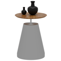 A table with two vases on it png