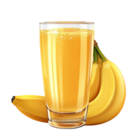 Refreshing Glass of Banana Juice for Healthy Drinks png