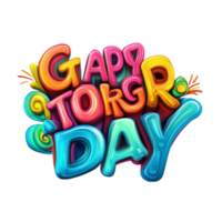 contento Tormento día texto Arte png