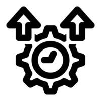 Efficiency Outline Icon vector