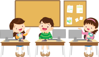 Young learners practicing spelling with a digital quiz png