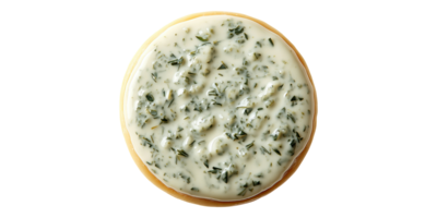 Herb butter topping with parsley and garlic isolated on transparent background png