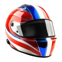 a helmet flag of britain on transparent background. png