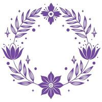 whimsical botanical illustration set with stylish decorative elements vector