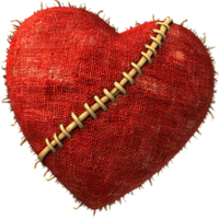 Mending a Broken Heart Stitches, Scars, and Emotional Healing Journey. Resilience, Recovery, and Renewed Hope. png