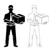Charming Line Art Illustrations of a Variety of Ice Cream Treats vector