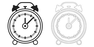 Simple Black and White Checkmark Icon Pair vector