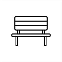 Bench Line Icons Design Elements Illustration vector