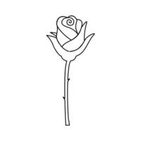 In rose continuous one-line art, the fluidity of the line represents the soft yet powerful nature of love, embodied in the simplicity of a rose vector