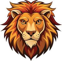 Majestic Lion Head Design Available on EPS File vector