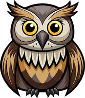 Silent Owl Available on EPS File vector
