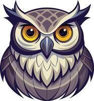 Wise Owl Available on EPS File vector