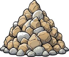 Stacked Rock Formation Available on EPS File vector