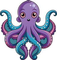 Enigmatic Octopus Available on EPS File vector