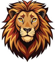 Powerful Lion Head Available on EPS File vector