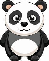 Fluffy Panda Available on EPS File vector