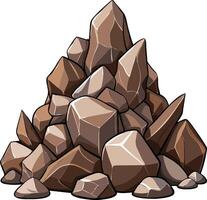 Rock Pile Monument Available on EPS File vector