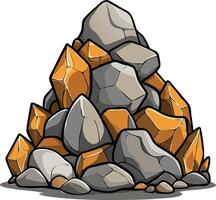 Natural Rock Stack Available on EPS File vector