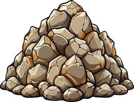 Layered Rock Structure Available on EPS File vector