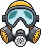 Ergonomic Respirator Available on EPS File vector