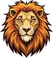 Fierce Lion Head Design Available on EPS File vector