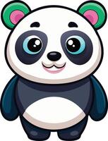 Charming Panda Available on EPS File vector