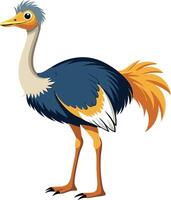 Exotic Ostrich Available on EPS File vector